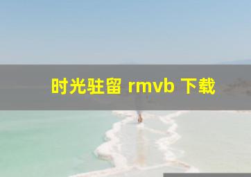 时光驻留 rmvb 下载